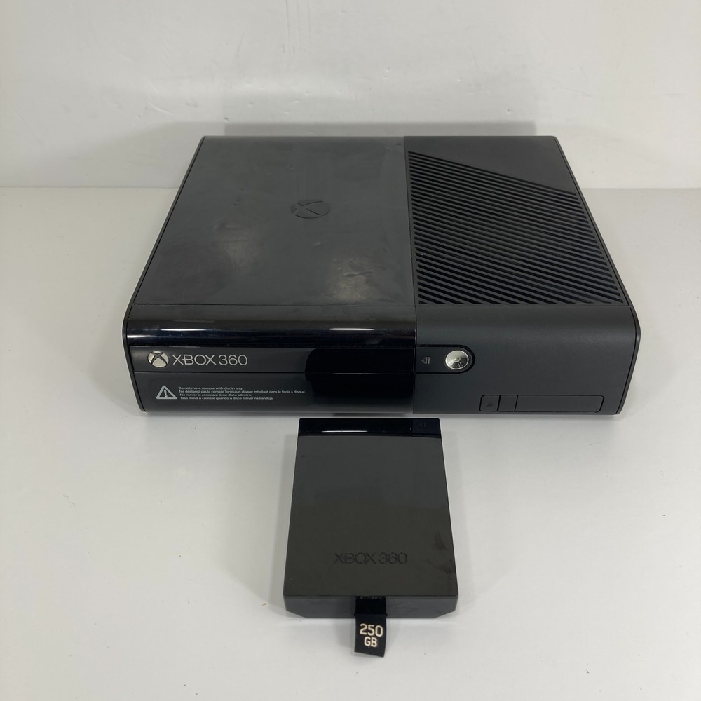 Microsoft Xbox 360 E Game Console Only w/ 250GB HDD Black - TESTED